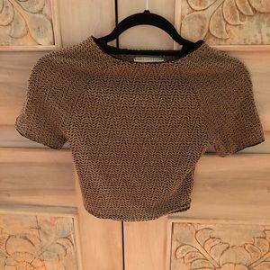 Urban Outfitters Gold Crop Top